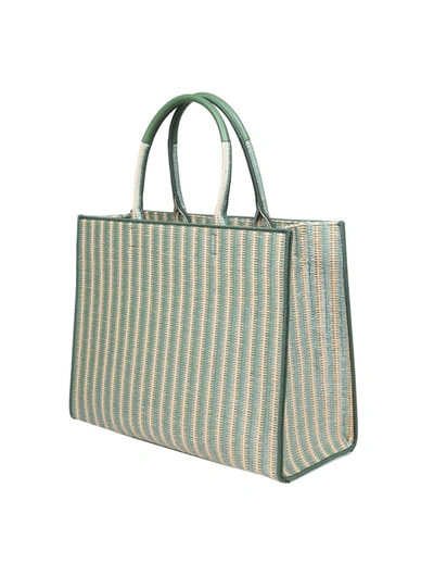 Shop Furla Shopping Hand Bag In Green