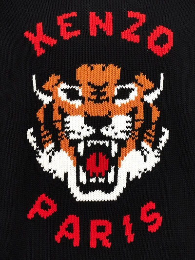 Shop Kenzo 'lucky Tiger' Sweater In Black