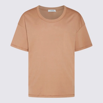 Shop Lemaire Beige Cotton T-shirt In Burnt Sand