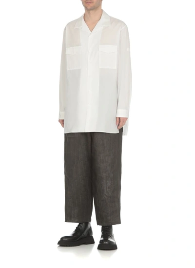 Shop Yohji Yamamoto Pour Homme Shirts White