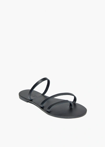 Shop Kayu Olympia Vegetable Tanned Leather Sandal In Black