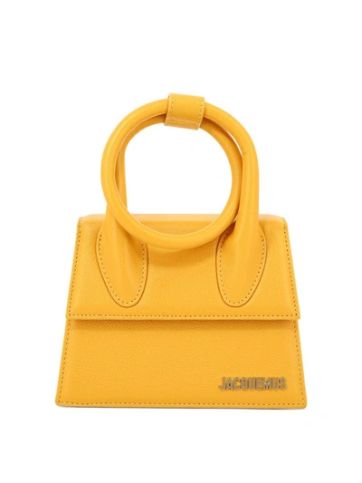 Shop Jacquemus "le Chiquito Noeud" Handbag In Orange