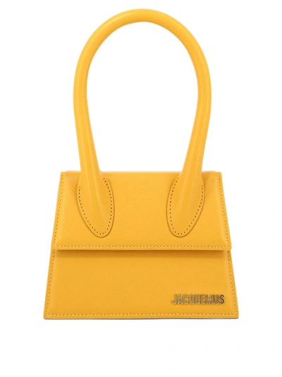 Shop Jacquemus "le Chiquito Moyen" Handbag In Orange