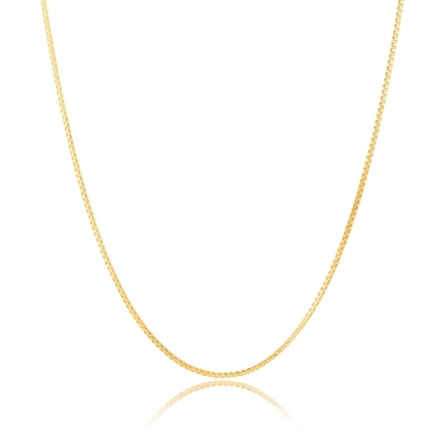 Max + Stone 14k Yellow Gold Petite Box Chain Necklace In Yellow