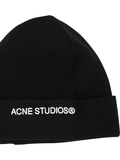 Shop Acne Studios "" Beanie In Black