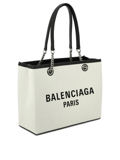 Shop Balenciaga "duty Free" Shoulder Bag In Beige