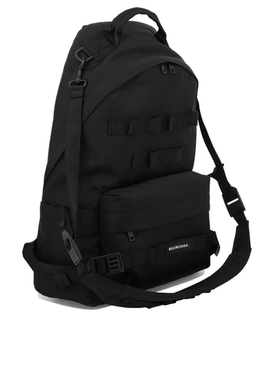 Shop Balenciaga "army Medium Multicarry" Backpack In Black