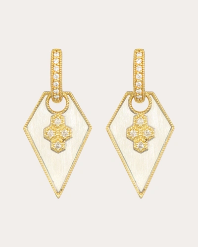 Shop Jude Frances Women's Provence Mixed Metal Shield Earring Charms In Gold