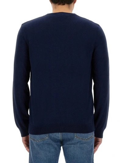 Shop A.p.c. Cardigan "curtis" In Blue