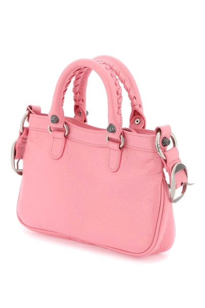 Shop Balenciaga Small 'neo Cagole' Tote Bag In Pink