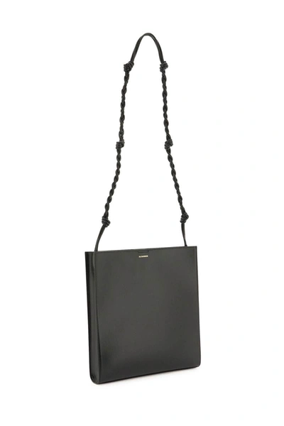 Shop Jil Sander 'tangle' Medium Shoulder Bag In Black