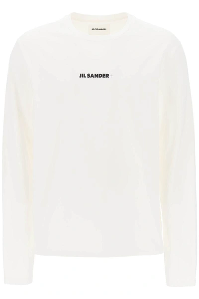 Shop Jil Sander Long Sleeve T-shirt In White