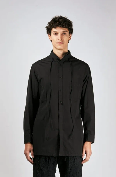 Shop Yohji Yamamoto Black J-string Shirt
