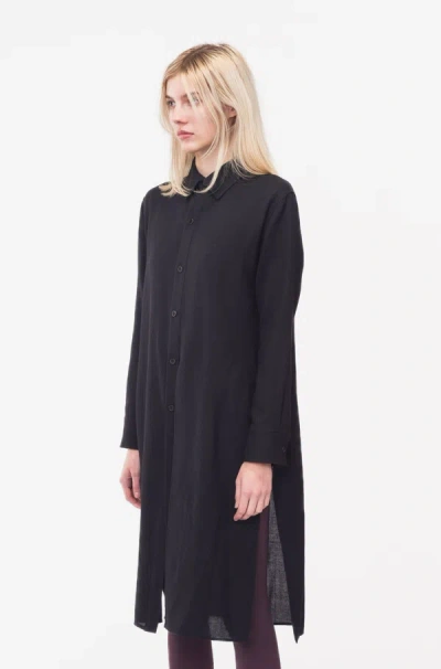 Shop Yohji Yamamoto Left Drape Blouse In Black
