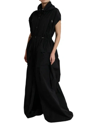 Shop Dolce & Gabbana Elegant Long Peplum Jacket In Women's Black
