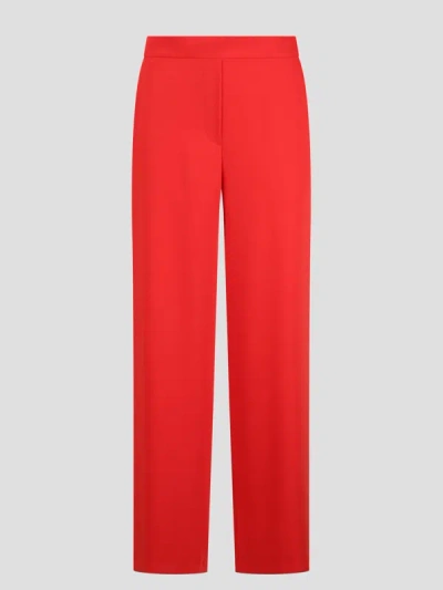 P.a.r.o.s.h Gerade Hose In Satinoptik In Red