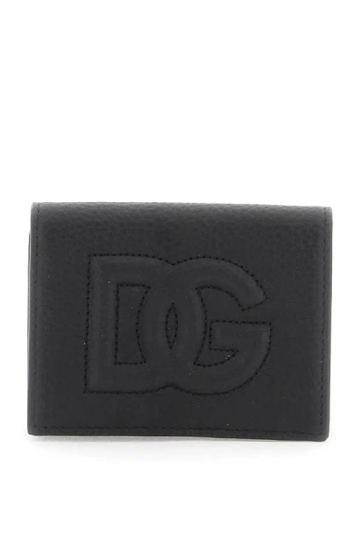 Shop Dolce & Gabbana Portacarte Dg Logo In Black