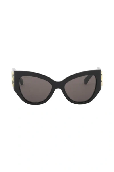 Shop Balenciaga "bb Logo Sunglasses For Stylish Sun Protection In Black