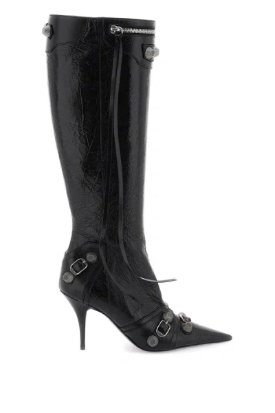 Shop Balenciaga 'cagole' Boots In Black