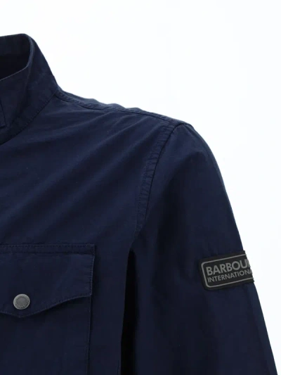 Shop Barbour Giacca Tourer Chatfield In Workwear Navy
