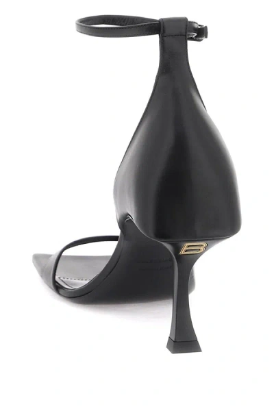 Shop Balenciaga Hourglass Sandals In Black