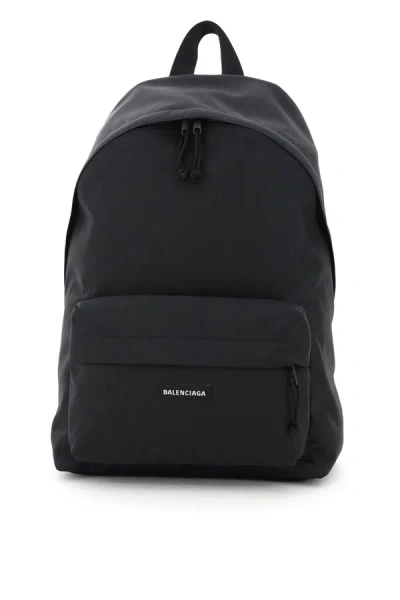 Shop Balenciaga Nylon Explorer Backpack In Black