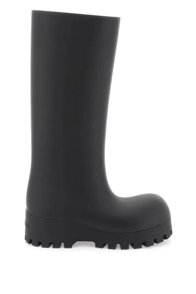 Shop Balenciaga Rubber Bulldozer Rain Boots For In Black