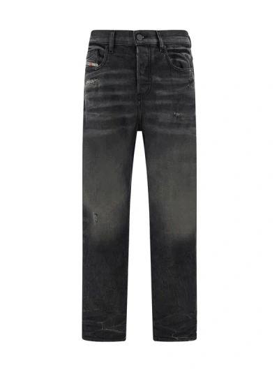 Shop Diesel Jeans 2020 D-viker In 008 - Black/denim