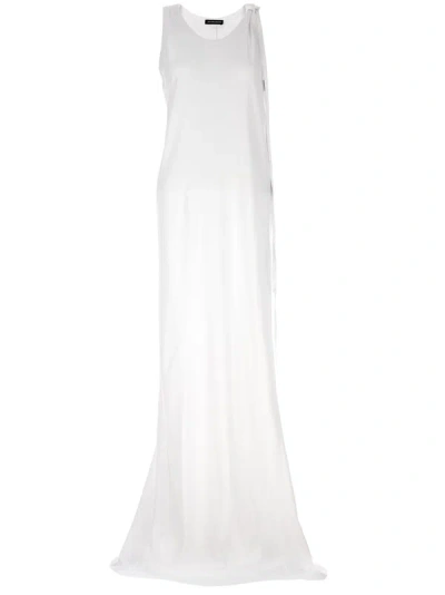 Shop Ann Demeulemeester X-long Dresses In White