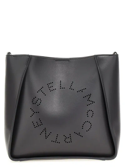 Shop Stella Mccartney Stella Logo Crossbody Bags In Blue