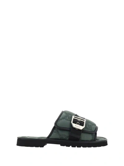 Shop Gucci Sandal Shoes In Urban Chic/black