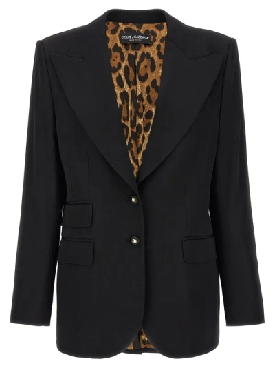 Shop Dolce & Gabbana Turlington Blazer And Suits In Black