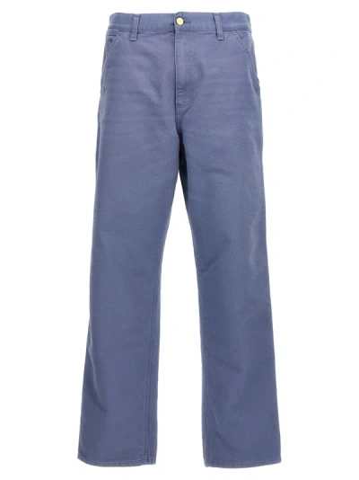 Shop Carhartt Single Knee Pants In Light Blue