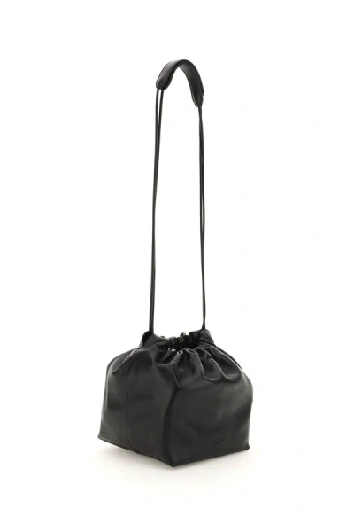 Shop Jil Sander Dumpling Crossbody Bag In Black