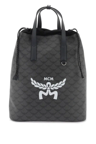 Shop Mcm Himmel Backpack In Grey