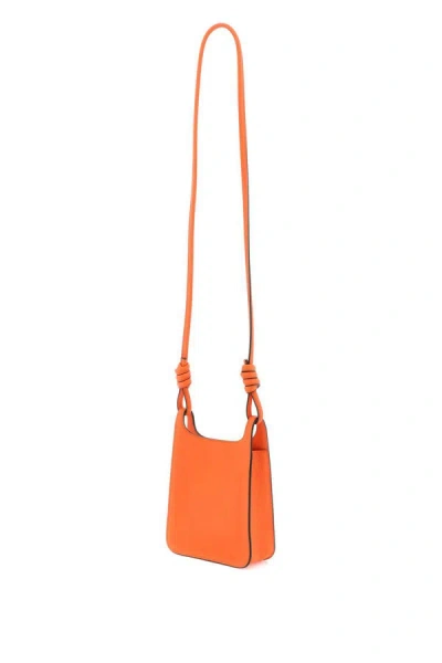 Shop Mcm Mini Himmel Hobo Bag In Orange