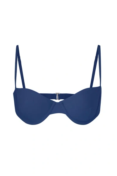 Shop Anemos Balconette Underwire Bikini Top In Azure