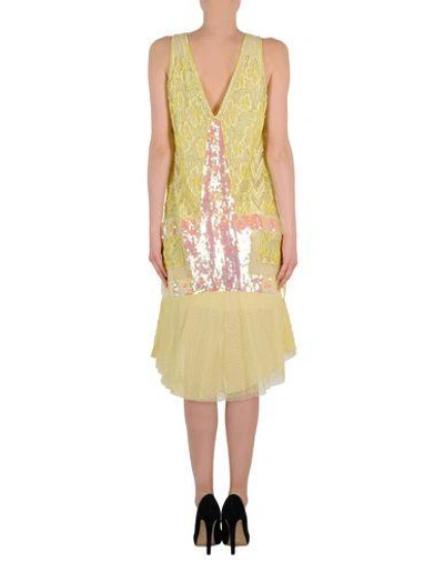 Shop Just Cavalli Knee-length Dresses In Acid Green