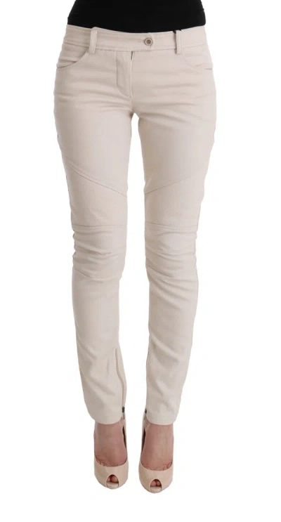 Shop Ermanno Scervino Slim Fit Casual Women's Jeans In White