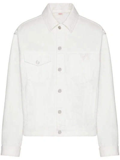 Shop Valentino Garavani Coats In White