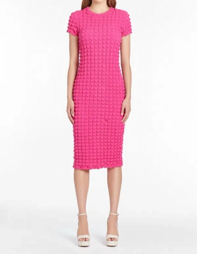 Shop Amanda Uprichard Rosaria Midi Dress In French Rose In Pink