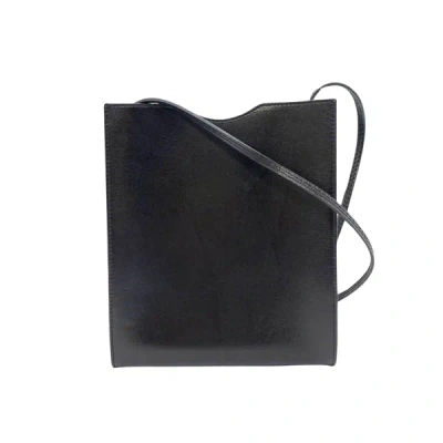 Shop Hermes Onimetou Leather Shoulder Bag () In Black