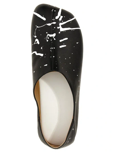 Shop Mm6 Maison Margiela Anatomic Flat Shoes White/black