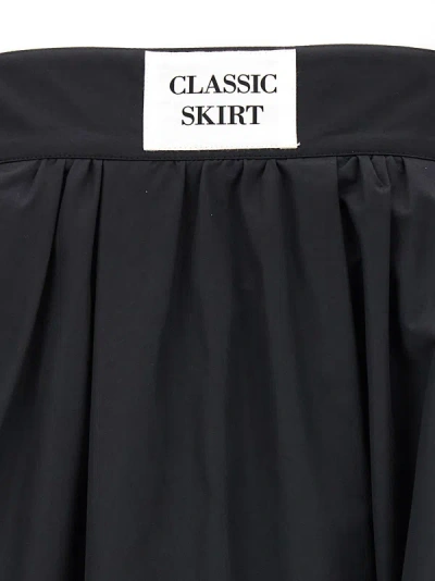 Moschino Black Jewel Button Nylon Blend Skirt