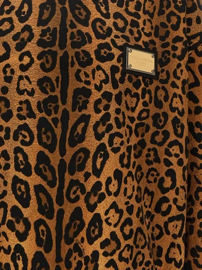 Shop Dolce & Gabbana Leopard Print Sweatshirt Brown