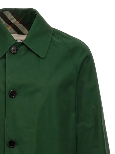 Shop Burberry Medium Reversible Car Coat Check Coats, Trench Coats Green