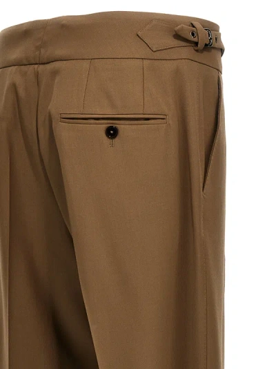 Shop Dolce & Gabbana Tailored Trousers Pants Beige
