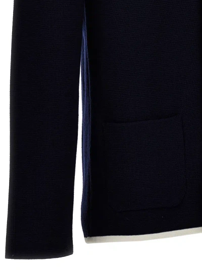 Shop Valentino V Detail Sweater, Cardigans Blue