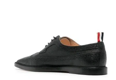 Thom Browne Women's Pointed-toe Leather Brogues, Sneaker In Black