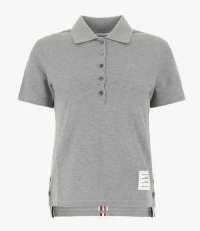 Shop Thom Browne T-shirts And Polos In Lt Grey